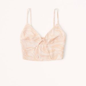 Abercrombie & fitch Tie-front keyhole cami.